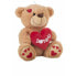 Fluffy toy I Love You Bear 35 cm Brown