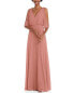 Фото #1 товара After Six V-Neck Split Sleeve Blouson Bodice Maxi Dress Women's