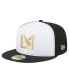Фото #3 товара Men's White, Black LAFC 2024 Kick Off Collection 59FIFTY Fitted Hat