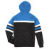 Mitchell & Ness Head Coach Hoodie Mens Black, Blue Casual Outerwear FPHDSC19029-