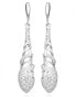 Elegant earrings with zircons SC367