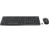 Logitech MK295 Silent Wireless Combo - Full-size (100%) - USB - QWERTY - Graphite - Mouse included