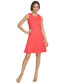 ფოტო #1 პროდუქტის Women's Button-Shoulder Jacquard Dress