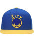 Фото #3 товара Men's Royal, Gold Golden State Warriors Hardwood Classics Snapback Hat