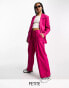 Фото #1 товара Noisy May Petite tailored wide leg trousers co-ord in pink