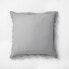 Фото #1 товара 26"x26" Cotton & Linen Blend Euro Pillow Gray - Hearth & Hand with Magnolia