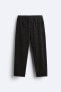Corduroy trousers with jogger waist