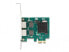 Фото #3 товара Delock PCI Express x1 Card to 2 x RJ45 Gigabit LAN BCM - PCIe - RJ-45 - Female - PCIe 2.0 - Grey - PC