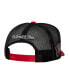 ფოტო #3 პროდუქტის Men's White Chicago Bulls Hardwood Classics Blocker Foam Front Trucker Snapback Hat