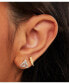 ფოტო #3 პროდუქტის Gold and Silver Flash Plated Stud Earring Sets - Lighting Bolt and Deathly Hallows - 2 Pairs