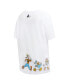 ფოტო #2 პროდუქტის Women's White Mickey Friends Boyfriend T-Shirt