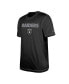 Men's Black Las Vegas Raiders Third Down Puff Print T-shirt
