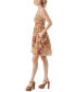 Women's Alana Woven Cotton Halter Dress Apricot Sherbert Paisley, XL - фото #3