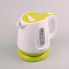 Фото #5 товара Электрический чайник Feel-Maestro MR013 Белый Зеленый Пластик 1100 Вт
