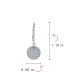 ფოტო #4 პროდუქტის Minimalist Geometric Cubic Zirconia Pave CZ Disco Ball Lever back Drop Statement Earrings For Women Prom Sterling Silver