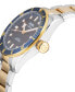 ფოტო #2 პროდუქტის Men's Yorkville Two-Tone Stainless Steel Watch 43mm