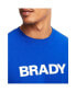 Фото #5 товара Men's Brady Blue Wordmark Long Sleeve T-shirt
