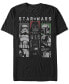 Фото #1 товара Star Wars Men's Classic Dark Side Villain Panels Short Sleeve T-Shirt