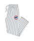 ფოტო #1 პროდუქტის Men's White, Royal Chicago Cubs Big and Tall Pinstripe Sleep Pants