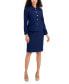 Button-Up Slim Skirt Suit, Regular and Petite Sizes