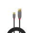 Lindy 1m USB 2.0 Type A to C Cable - Anthra Line - 1 m - USB A - USB C - USB 2.0 - 480 Mbit/s - Black - Grey