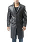ფოტო #1 პროდუქტის Men Leather Long Walking Coat