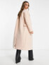 & Other Stories wool double breasted coat in blush