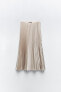 Фото #9 товара Плиссированная юбка из сатина ZARA