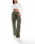 Pimkie straight leg cargo trousers in khaki