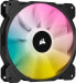 Фото #2 товара Corsair iCUE SP140 RGB Elite Performance 140 mm PWM Fan Pack of 2 with iCUE Lighting Node Core (CORSAIR AirGuide Technology, Eight Controllable RGB LEDs, Quiet 18 dBA, Up to 1,200 rpm) Black