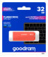 GoodRam UME3 - 32 GB - USB Type-A - 3.2 Gen 1 (3.1 Gen 1) - 60 MB/s - Cap - Orange - Флешка GoodRam UME3 32 ГБ USB Type-A 3.2 Gen 1 (3.1 Gen 1) 60 МБ/с Orange