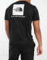 The North Face Training Reaxion Redbox back print t-shirt in black