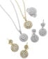 Фото #2 товара EFFY Collection rock Candy by EFFY® Halo Cluster Pendant Necklace (1-1/5 ct. t.w.) in 14k White or Yellow Gold
