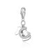 Silver Horse pendant with horseshoe AGH601