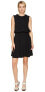 Фото #2 товара Sportmax 241985 Womens Tanga Pop Over Sleeveless A-Line Dress Black Size 38/4