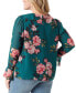 Фото #2 товара Plus Size Cosmic Rosettes Palmer Ruffle Blouse