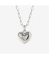 ფოტო #8 პროდუქტის Puffed Heart Necklace - Lev Silver