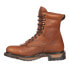 Rocky Original Ride Lacer Waterproof Round Toe Lace Up Mens Brown Casual Boots