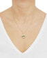 Фото #2 товара Macy's diamond Mama Coin Pendant Necklace (1/10 ct. t.w.) in 14k Gold-Plated Sterling Silver, 16" + 2" extender
