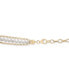 Cultured Freshwater Pearl (5mm) Triple & Single Link Bracelet in Gold Vermeil, Created for Macy's