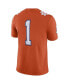 Men's Orange Clemson Tigers #1 Home Game Jersey