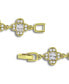 ფოტო #7 პროდუქტის Cubic Zirconia Baguette Stones Design Pattern Link Bracelet