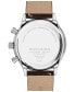 ფოტო #3 პროდუქტის Men's Heritage Brown Genuine Leather Strap Watch, 43mm