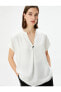 Kadın Beyaz Bluz - 4sak60001pw