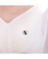 ფოტო #2 პროდუქტის Cubic Zirconia Sterling Silver White Gold Plated Bee Pin