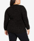 Фото #4 товара Plus Size Amber Boucle Cardigan Sweater