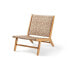 Фото #1 товара Niedriger Sessel aus FSC-Akazienholz und Seil 1 Person Cancun Olivgrn