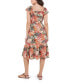 Women's Printed Matte Jersey Dress Голубой, M - фото #5