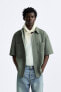 Фото #4 товара Комфортная куртка рубашечного кроя с рельефным узором ZARA