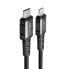 Фото #1 товара Kabel przewód MFI do iPhone USB-C - Lightning 30W 3A 1.2m czarny